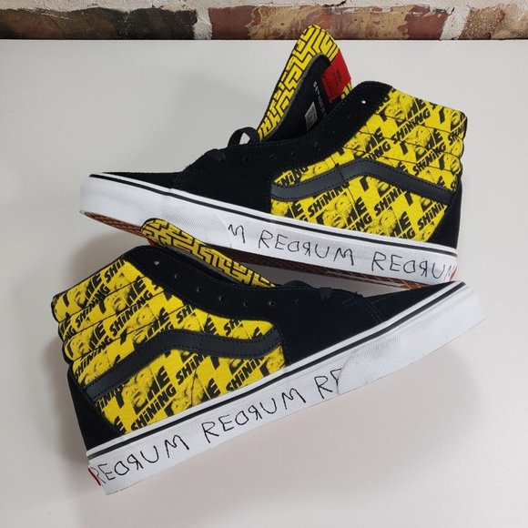 New Vans x House Of Terror Sk8-Hi 'The Shining' Shoes - Black/ Yellow Men Sz 8.5 - Picture 6 of 10